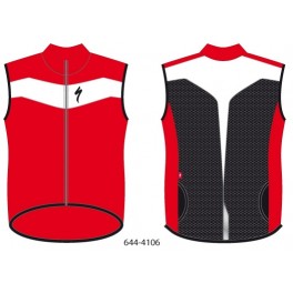 Vesta Specialized Outwear Wind červená/bílá 